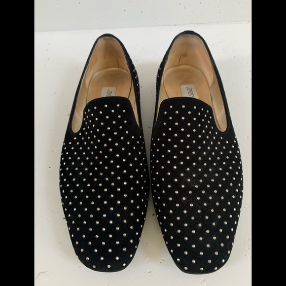 Jimmy Choo Suede Studded Accent Flats - Picture 3 of 11